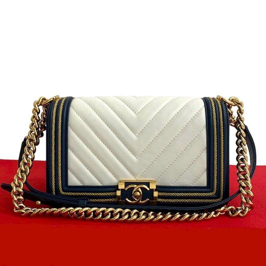 Chanel Boy Lambskin Shoulder Bag Style 10