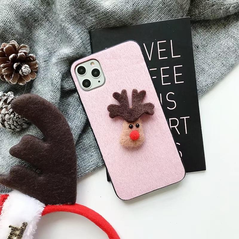 Christmas plush phone case for Samsung