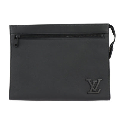 Louis Vuitton  Leather Clutch Bag Handbag Shoulder Bag