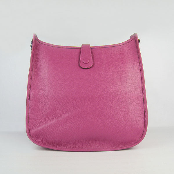 Luxury Hermes Evelyne I Handbag Peach Silver