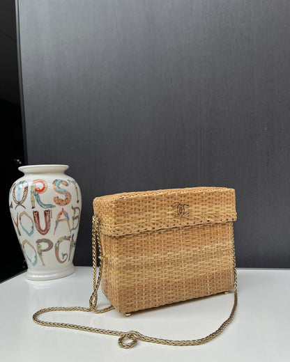 Rare Chanel Bamboo Chain Box Bag