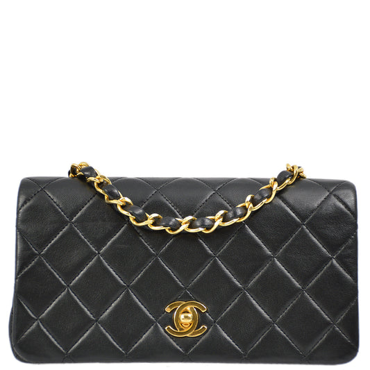 Chanel Flap Mini Lambskin Black Shoulder Bag Style 4