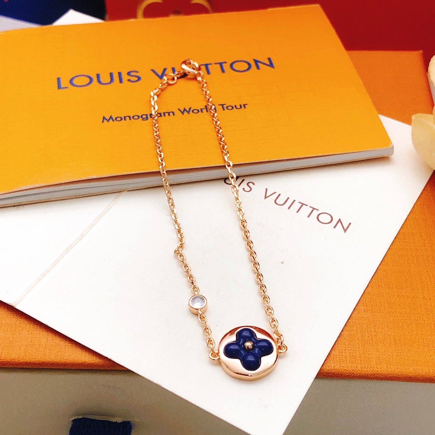 Blue Mother-of-Pearl Bracelet
