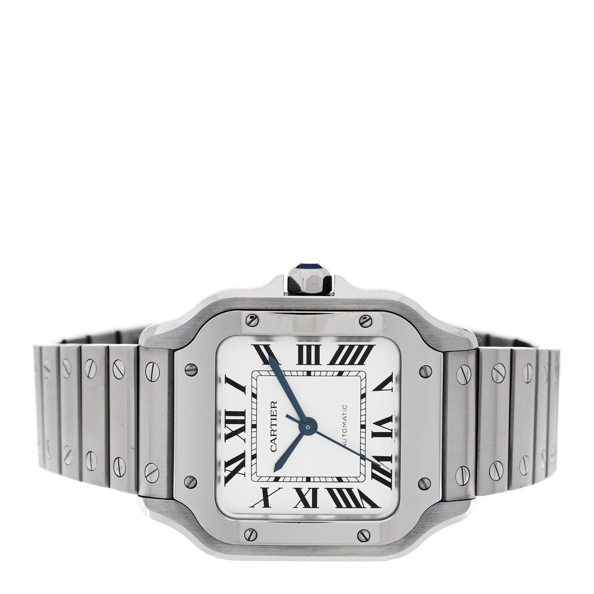 Stainless Steel 35mm Santos de Cartier Automatic Watch