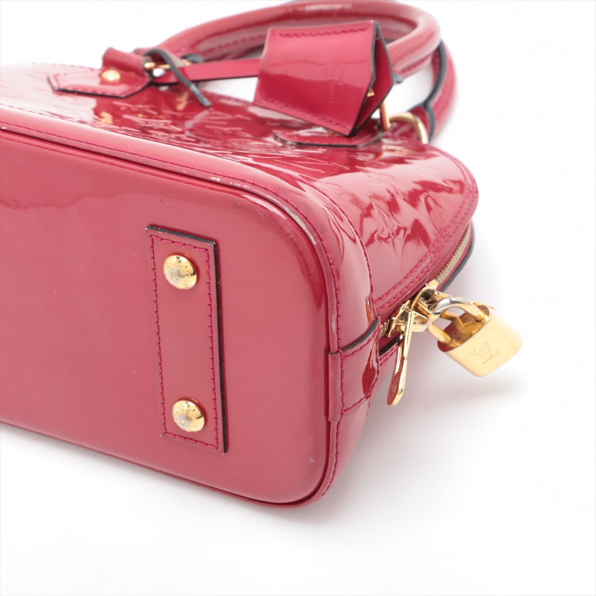 LOUIS VUITTON Alma BB in Monogram Vernis Red M91771