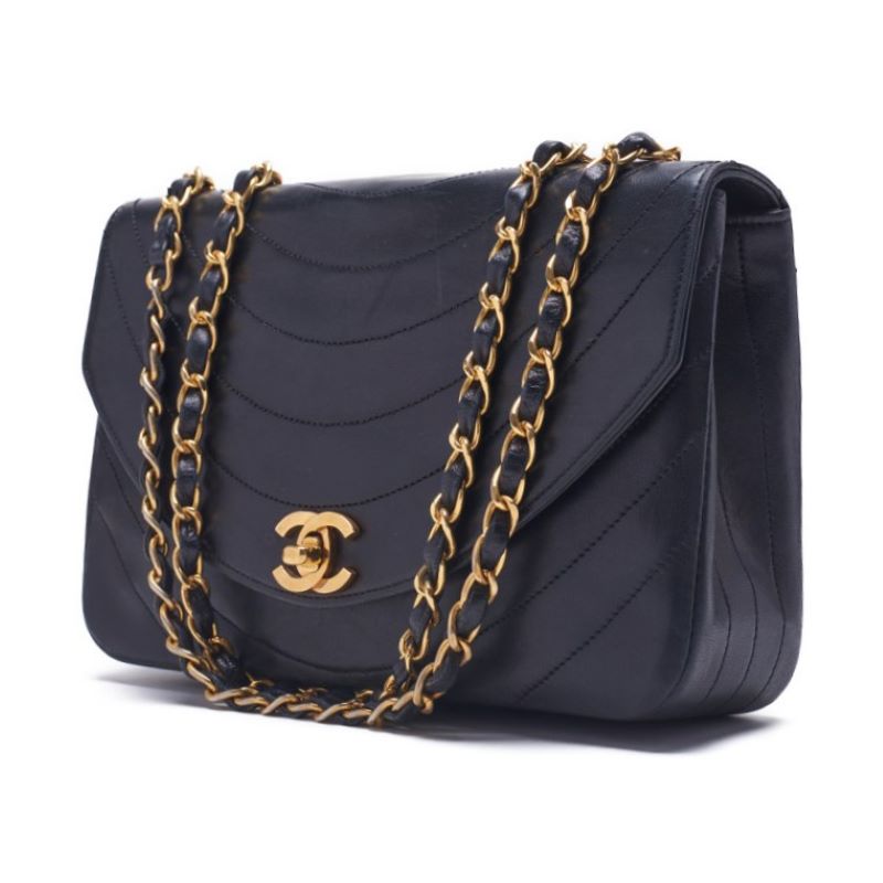 Chanel Flap Black Chain Shoulder Bag