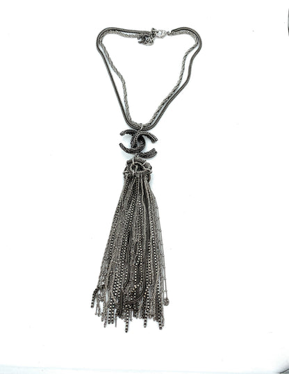 Chanel bag Strass CC Paris-Cosmopolite Tassel Necklace