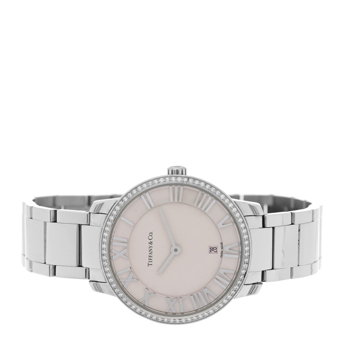 Stainless Steel Diamond Bezel 31mm Atlas 2-Hand Quartz Watch