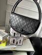 Chanel Black Quilted Lambskin Medium Hula Hoop Bag Silver Hardware 2013