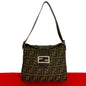 Fendi Mamma Baguette Canvas Leather 2Way Bag