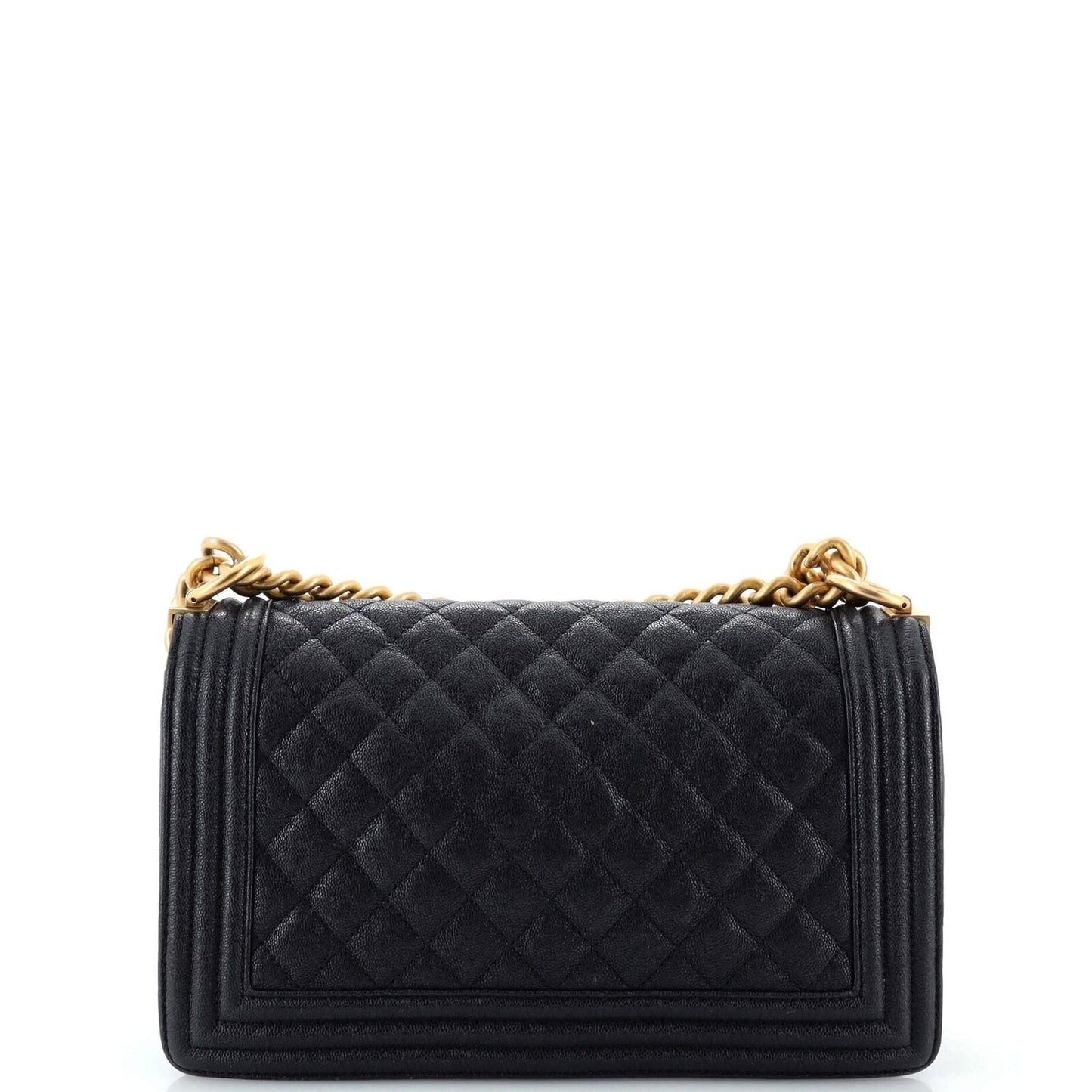 Chanel Boy Quilted Caviar Shoulder Bag Style
