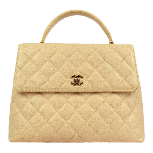 Chanel Caviar Beige Luxury Handbag Style 5