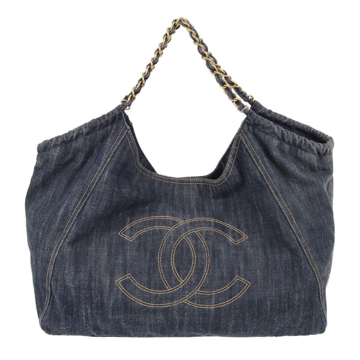 Chanel Coco Cabas Blue Luxury Tote