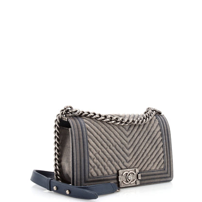 Chanel Boy Flap Bag Chevron Old