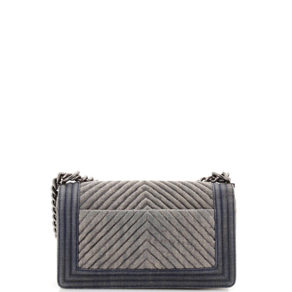 Chanel Boy Flap Bag Chevron Old