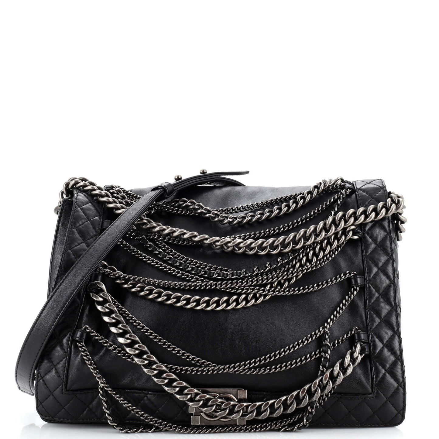 Chanel Boy Lambskin Shoulder Bag Style 23