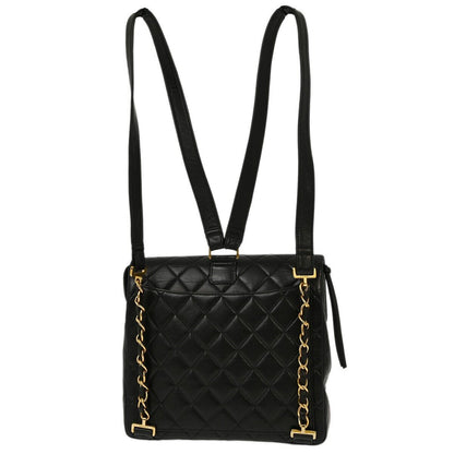 Chanel Lambskin Black Backpack