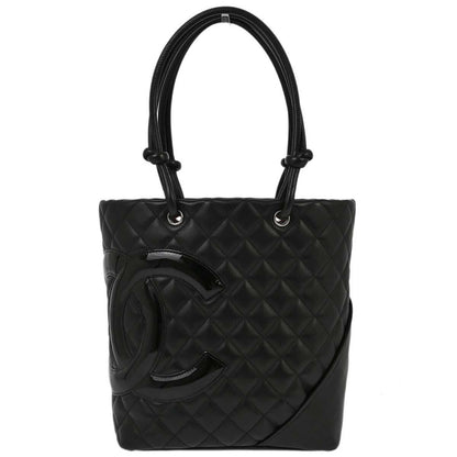 Chanel Cambon Calfskin Black Tote Style 2