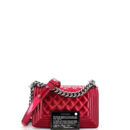 Chanel Boy Small Quilted Shoulder Bag