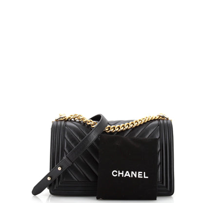Chanel Boy Lambskin Shoulder Bag Style 21