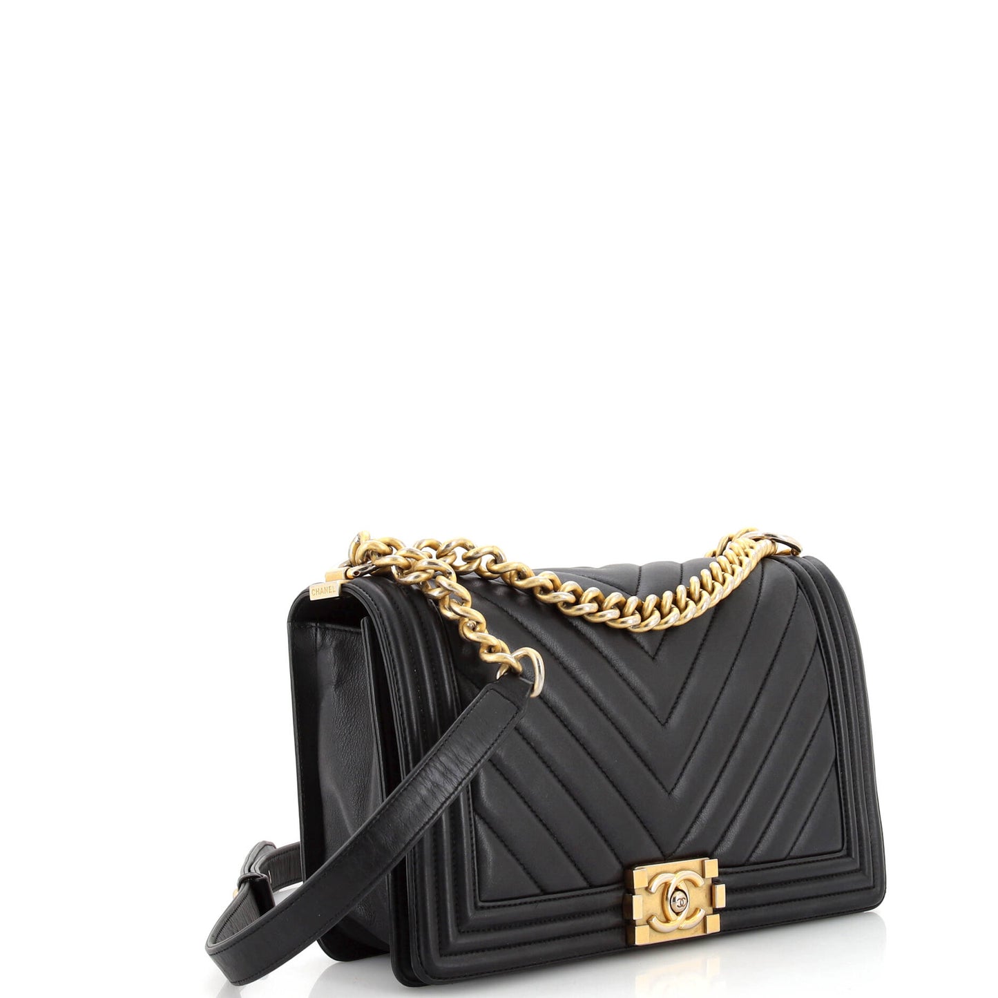 Chanel Boy Lambskin Shoulder Bag Style 21