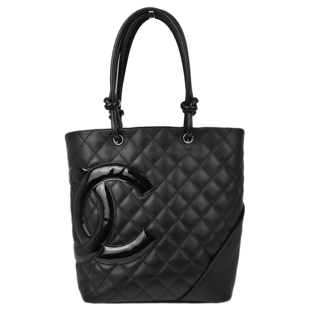 Chanel Cambon Calfskin Black Tote