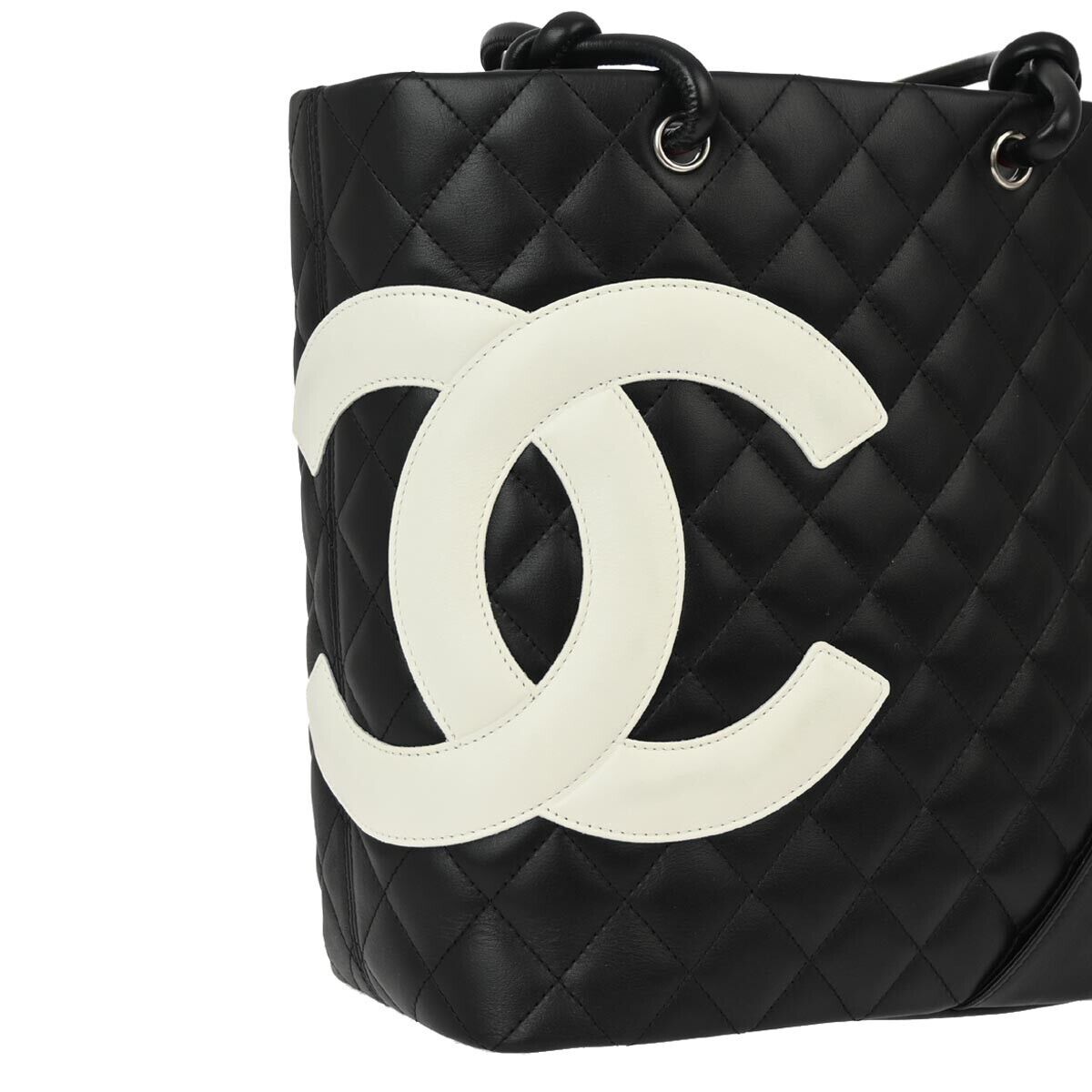 Chanel Cambon Calfskin Black Tote Style