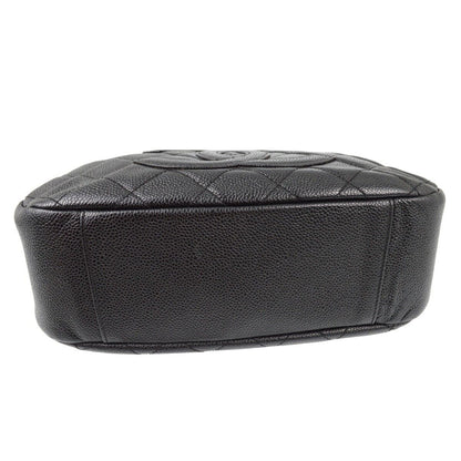 Chanel Black Caviar Skin Hobo Handbag