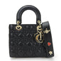 Dior Handbag lambskin black Canage Lady Dior Women