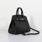 Luxury Hermes 30Cm Birkin Bag Epsom Leather With Strap Black Gold