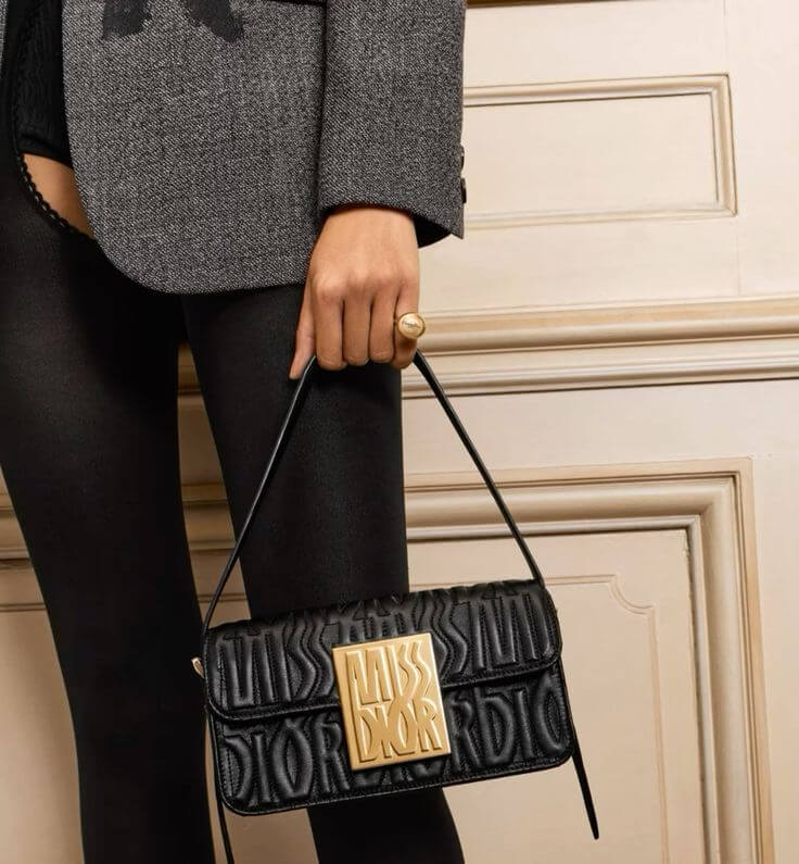 Dior Chain Leather Crossbody Bag