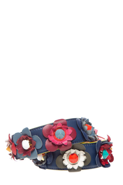 Fendi Multicolor Flower Studs Strap