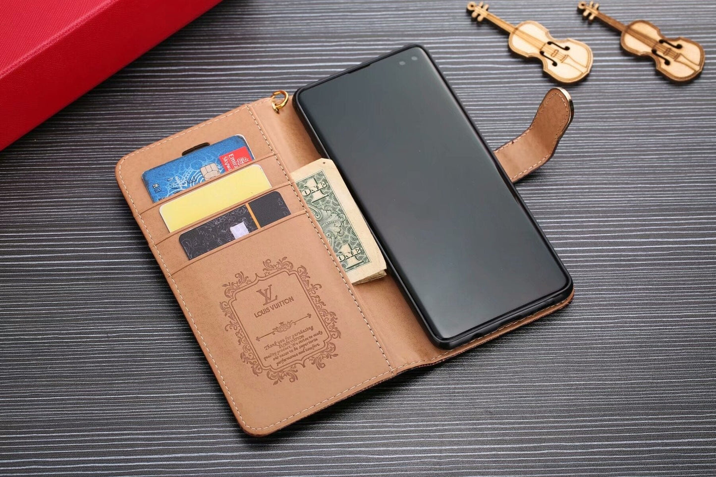 LV Folio Wallet Phone Case Samsung Galaxy S/Note