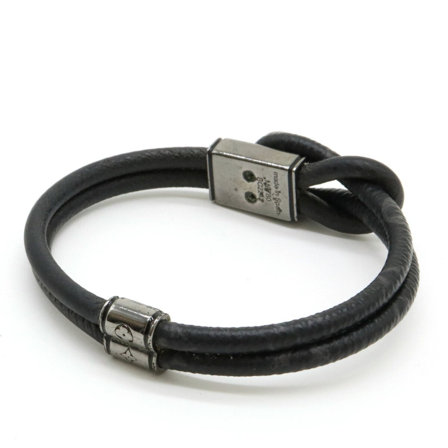 Louis Vuitton  Monogram Eclipse Metal Monogram Eclipse Charm Bracelet