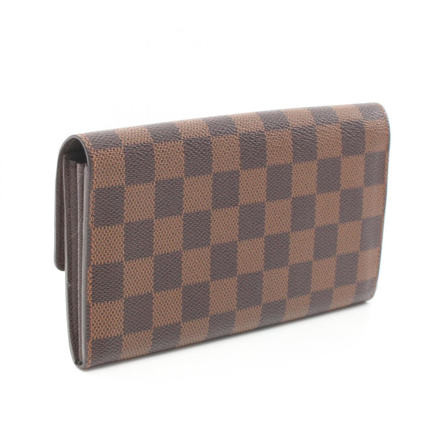 Louis Vuitton  Coated Canvas Leather Long Wallet (Bi-Fold)