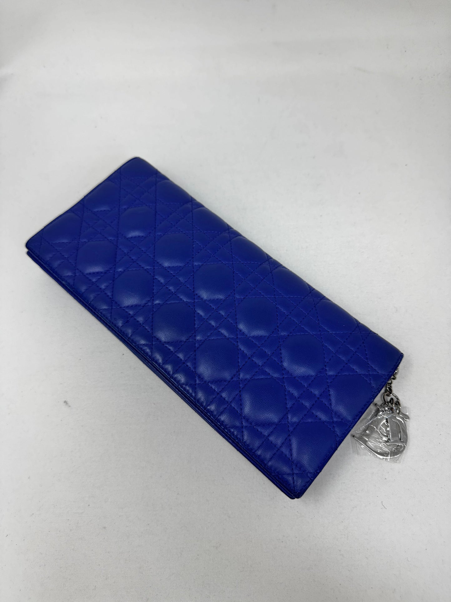 Dior Cannage Blue Shoulder Bag