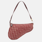 Dior Trotter Mini Saddle bag Burgundy Red Oblique