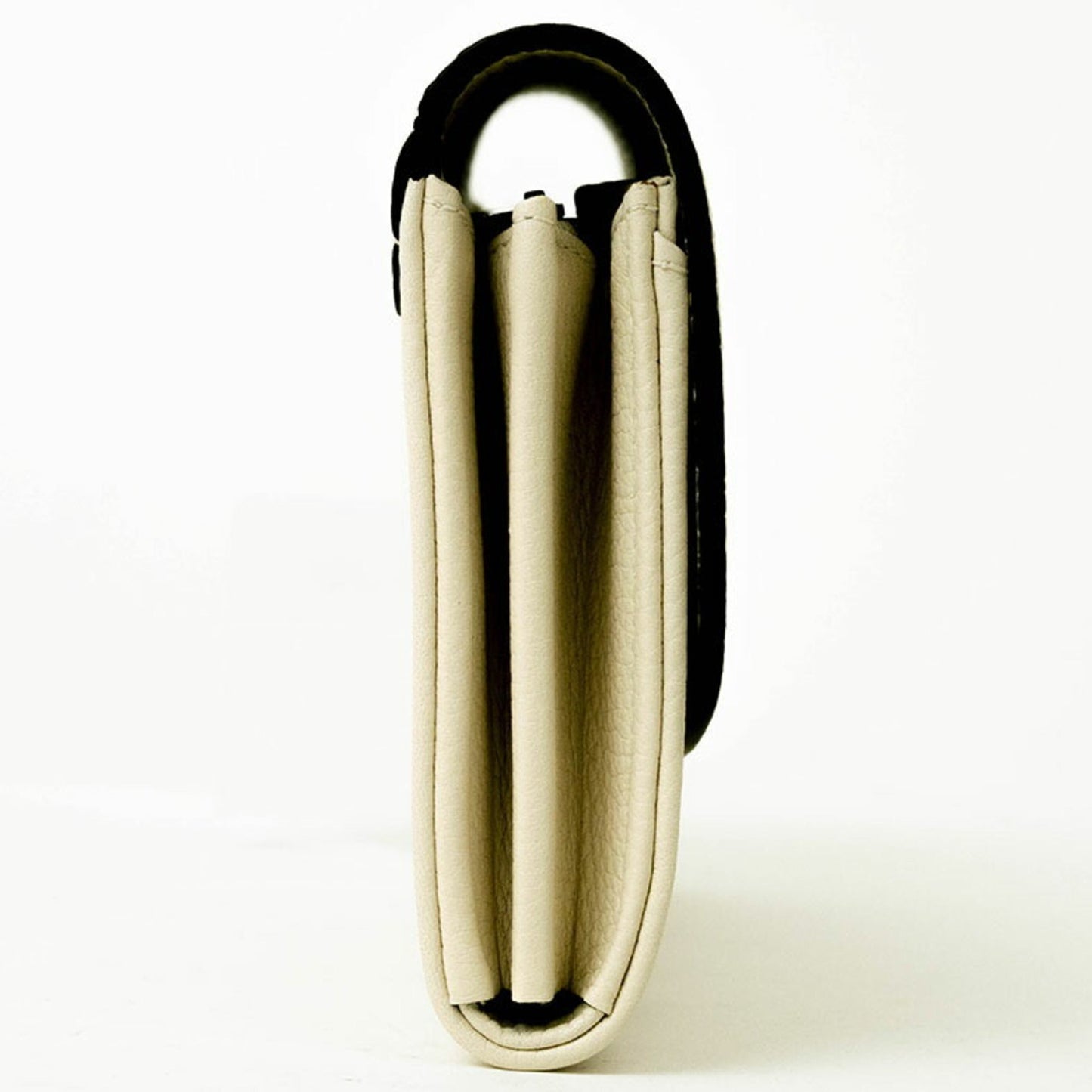 Louis Vuitton  Lv ivory Leather Long Wallet (Bi-Fold)