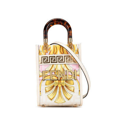 Fendi Fendace Sunshine Shopper 2Way Bag Leather