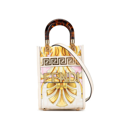 Fendi Fendace Sunshine Shopper 2Way Bag Leather