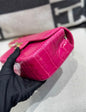 Chanel Hot Pink Alligator Mini Double Flap Bag