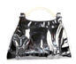 Chanel Black Patent Leather Punch Hole Clear Handle XXL Handbag