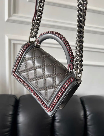 Chanel Boy Leather Shoulder Bag