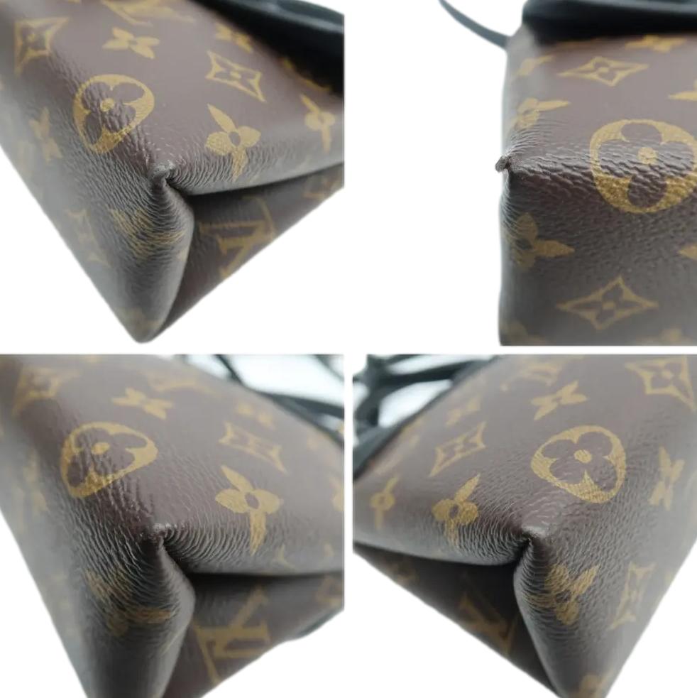LOUIS VUITTON Locky BB Monogram Canvas Shoulder Bag Brown
