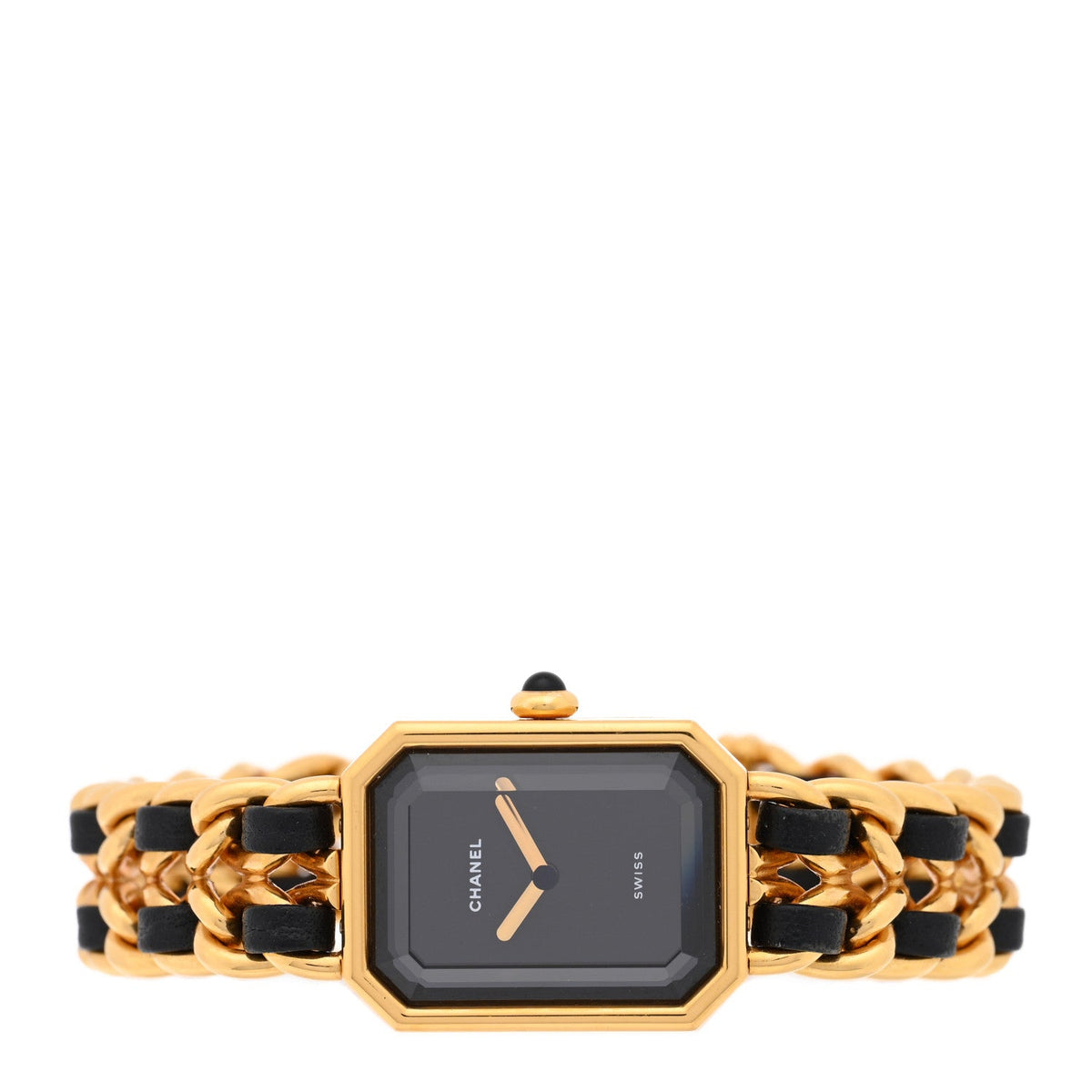Stainless Steel Lambskin 20mm Chain Premiere Quartz Watch Gold L