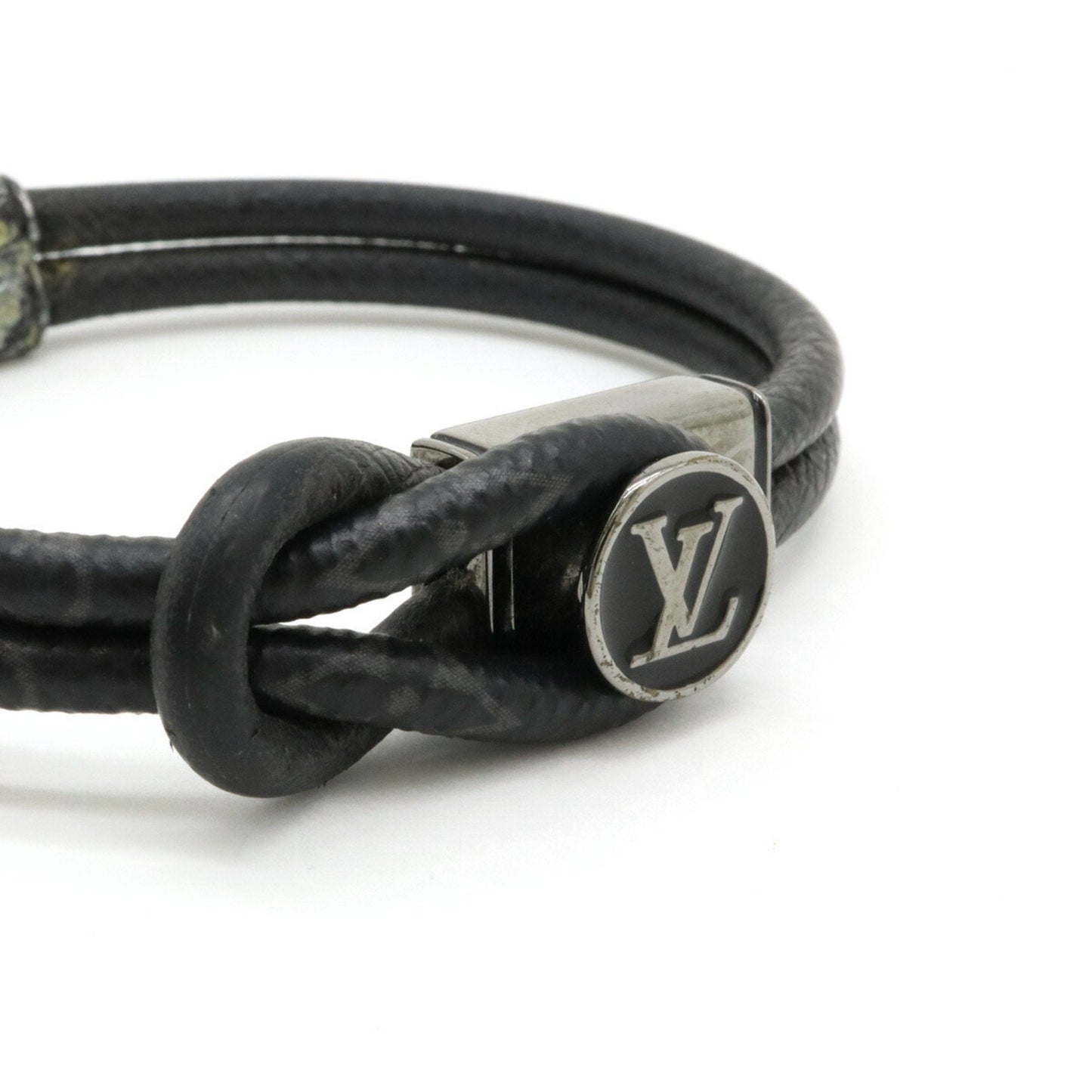 Louis Vuitton  Monogram Eclipse Metal Monogram Eclipse Charm Bracelet