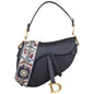Dior Saddle Bag with Embroidered Shoulder Strap