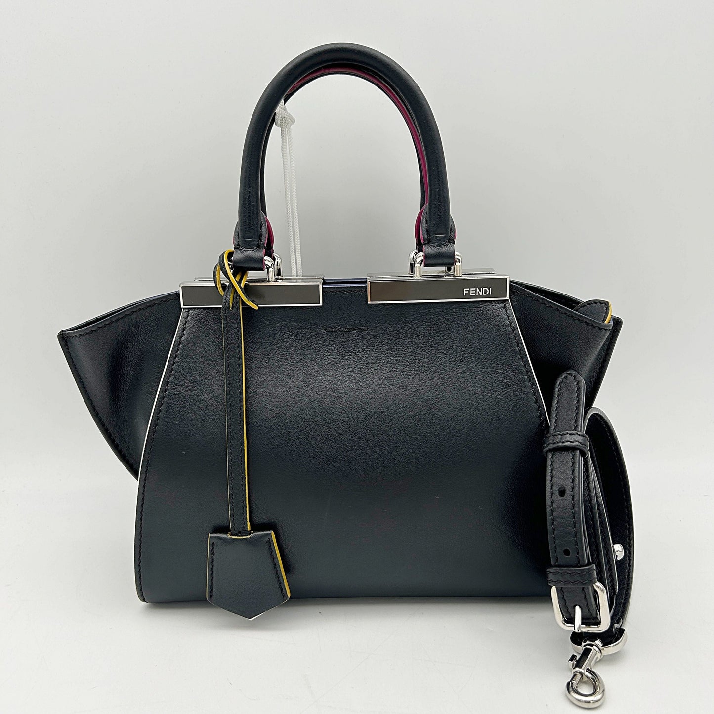 FENDI Vitello Dolce Mini 3Jours Tote Black LA15492