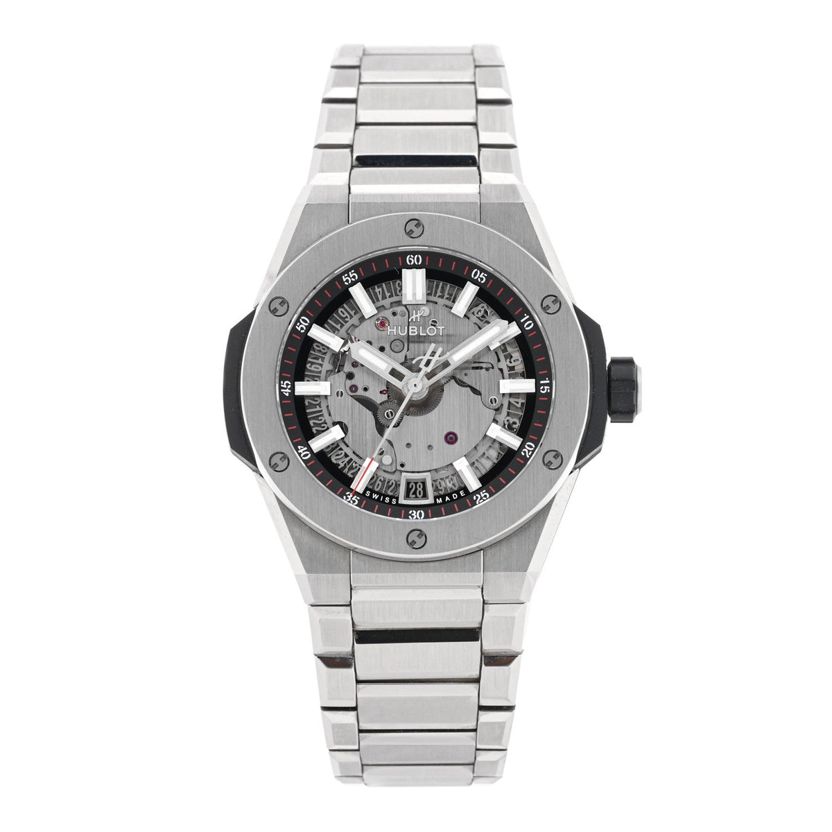 Titanium 40mm Big Bang Integrated Time Only Automatic Watch Silver 456.NX.0170.NX