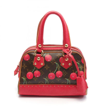 Louis Vuitton    Color Pvc Coated Canvas Leather Handbag